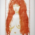 Femme rousse aux yeux verts. Le Péché. 1902.