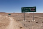 Frontière entre la Bolivie et le Chili.