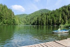 Le lac rouge, villégiature.
