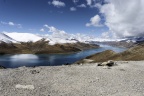 Lac Yamzho Yumco depuis le col du Kamba-La.