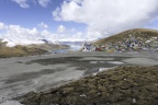 Lac Yamzho Yumco depuis le col du Kamba-La.