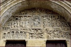 Conques. Tympan de l'Abbatiale St Foy.