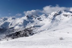 Saint François Longchamp, le massif de la Lauzière.