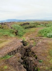 Terre islandaise : une faille.