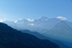 Le Mont Blanc vu d'Ayeres des Pierrieres.