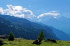 Les nuages enveloppent le Mont Blanc.