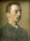 Vilhelm Hammershoi - Autoportrait