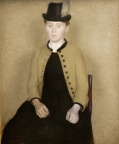 Vilhelm Hammershoi - Portrai d'Ida Ilsted, future femme de l'artiste
