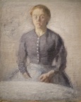 Vilhelm Hammershoi - Portrai d'Ida