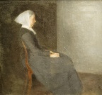 Vilhelm Hammershoi - Portrait de la Mère de l'artiste.