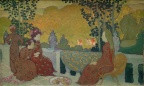 Femmes assises à la terrasse. Maurice Denis.