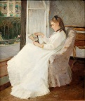003 Jeune femme à la fenêtre dit aussi Portrait de  Pontillon