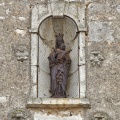 Sur un mur Notre-Dame de Bethléem.