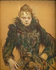 Femme au boa noir.