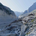 Chamonix, la mer de glace et sa grotte.