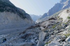 Chamonix, la mer de glace et sa grotte.