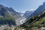 Chamonix, un dernier regard sur  la mer de glace.