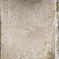 Villiers-sous-Grez : décoration d'un mur.