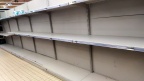 Premier confinement ! Le 27/03/2020. Rayon papier toilette au super marché.