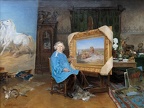George Achille-Fould : "Rosa Bonheur dans son atelier".