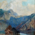 Albert Besnard : "Chasseur dans un paysage lacustre".