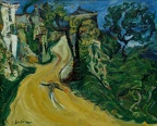 Soutine : "LHomme bleu sur la route (Montée de Cagnes)".
