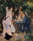 Renoir, Dans le Jardin. Sous la tonnelle du Moulin Rouge.