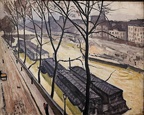 Marquet, Paris en hiver. Quai Bourbon.