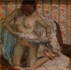 Degas, Après le bain.