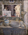 Bonnard, La glace du cabinet de toilette.