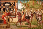 Vittore Carpaccio : L'Ambassade d'Hippolyte, reine des Amazones auprès de Thésée, roi d'Athènes.