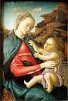 Botticelli : Vierge à l'Enfant dit Madone des Guidi Faenza.
