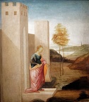 Botticelli : la Reine Vashti quittant le palais royal.