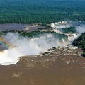 Chutes d'Iguazu, vue d'hélicoptère.