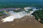 Chutes d'Iguazu, vue d'hélicoptère.
